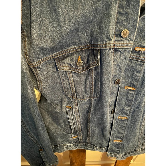 TYCA US Marine Corps Embossed Denim Jean Jacket 1980s - Picture 6 of 6